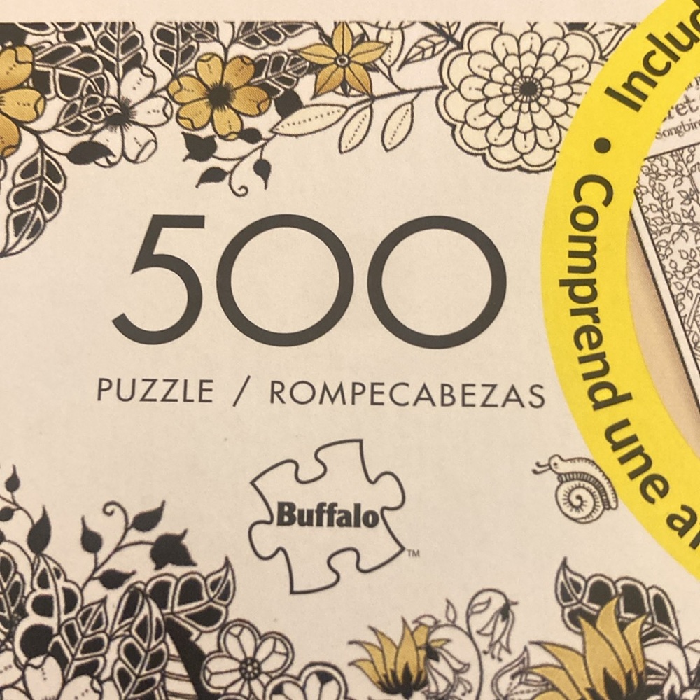 Buffalo Johanna Basford's Secret Garden Songbird Garden 500 Piece Jigsaw Puzzle - Picture 10 of 13